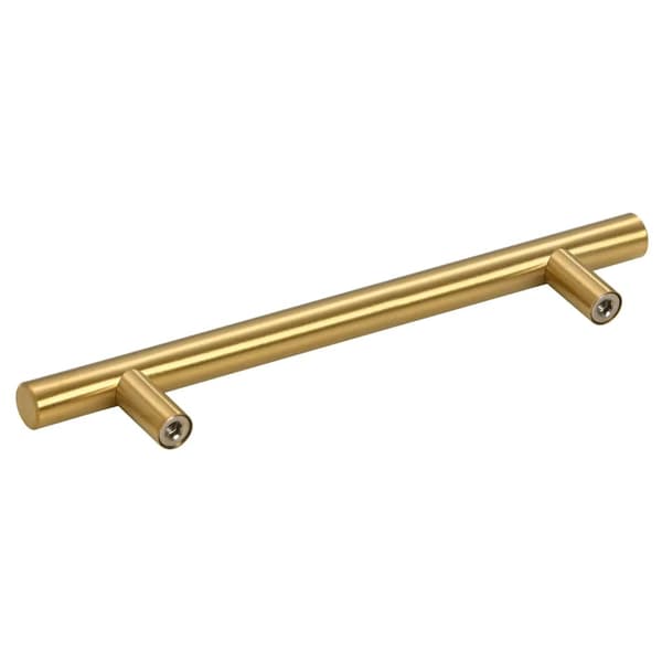 vidaXL skabsgreb, 10 stk., guld, 128 mm, rustfrit stål