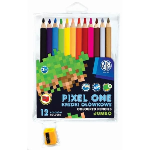 Pixel One 12-värikynät + teroitin