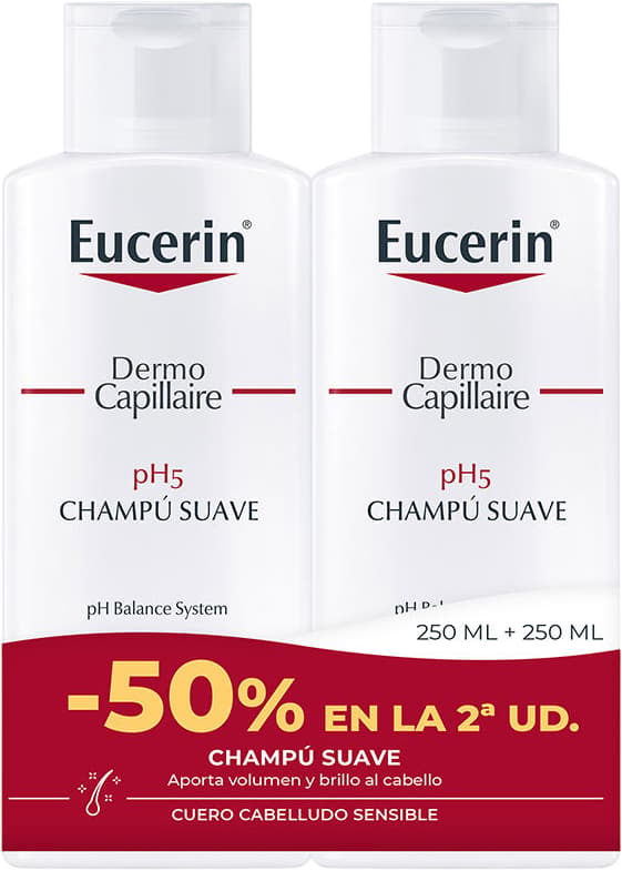 Eucerin pH5 Sensitiv Hovedbundsshampoo Sæt 2 x 250 ml