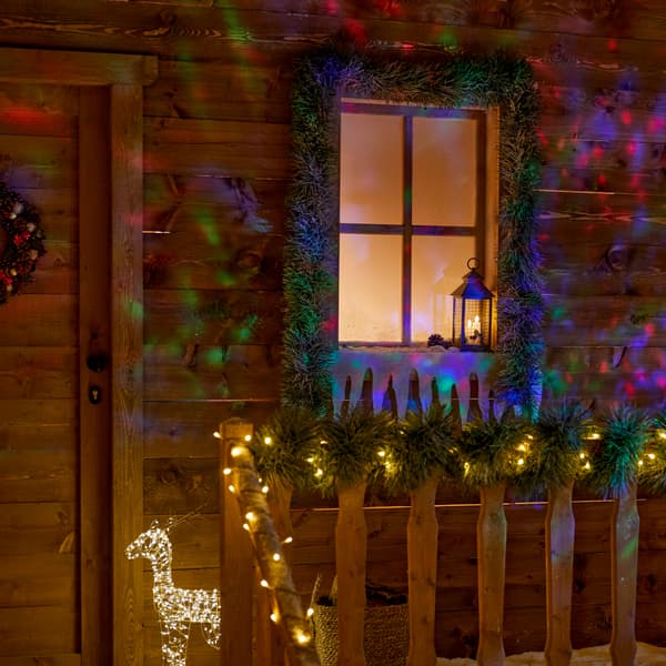 LED-lysprojektor med timer