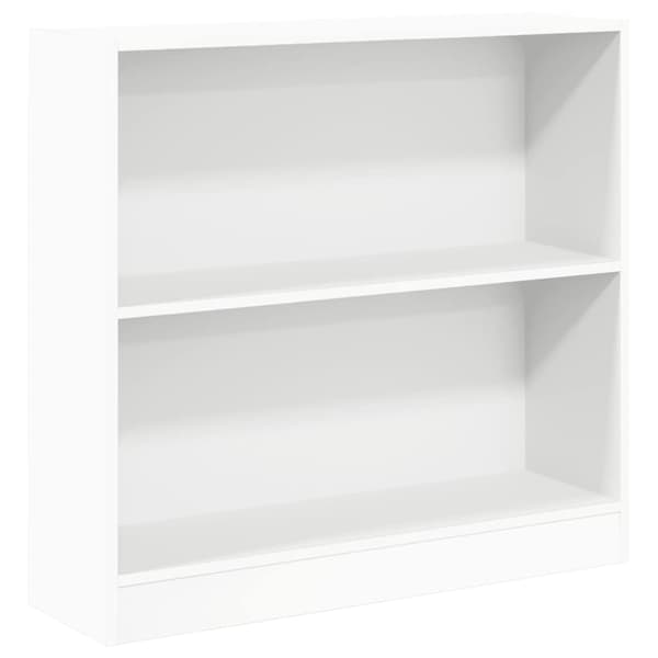 vidaXL bogreol hvid 80x24x75 cm spånplade