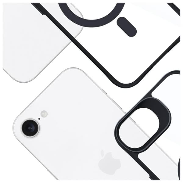 3mk Satin Armor-cover MagSafe til iPhone 16E, sort