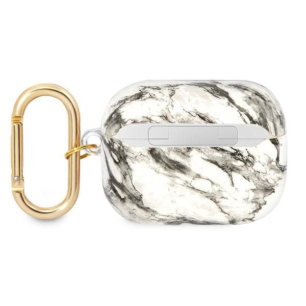 Guess Marble Strap Collection-etui til AirPods Pro, grå