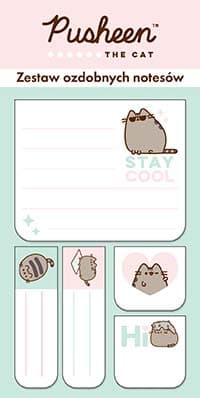 Sæt med 5 dekorative notesbøger. Pusheen