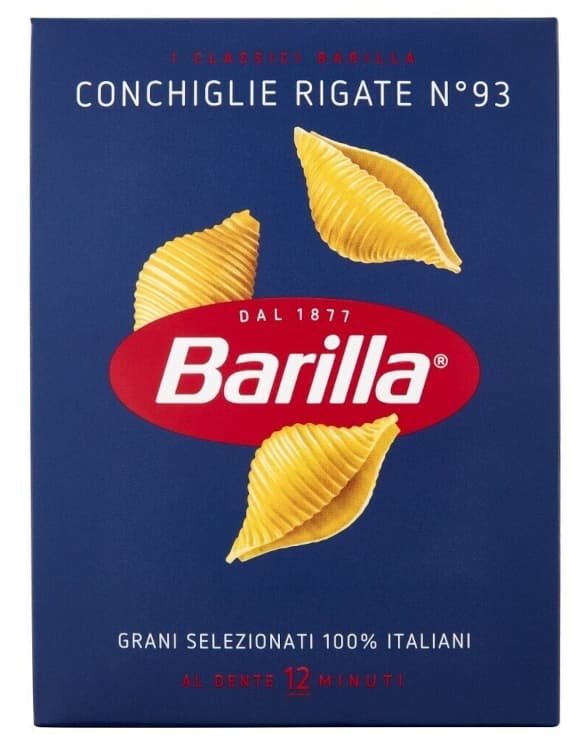 Barilla Conchiglie Rigate n93 pasta 500g