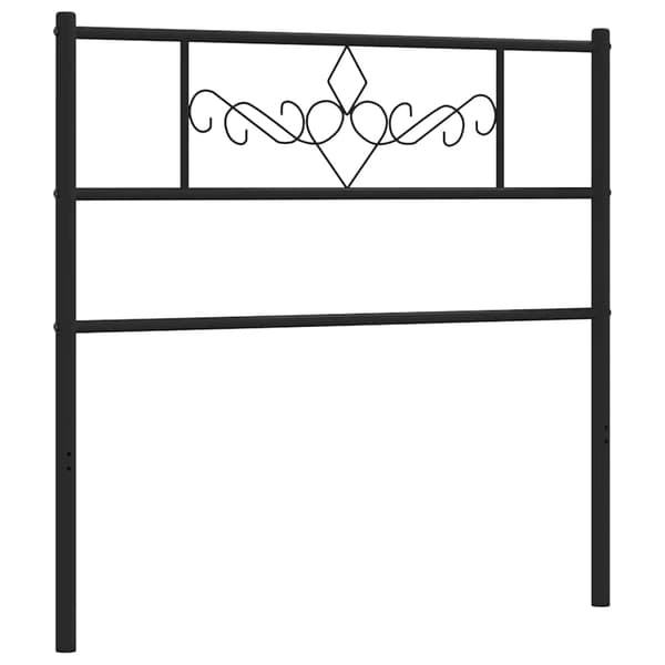 vidaXL metalsengegavl sort 75 cm