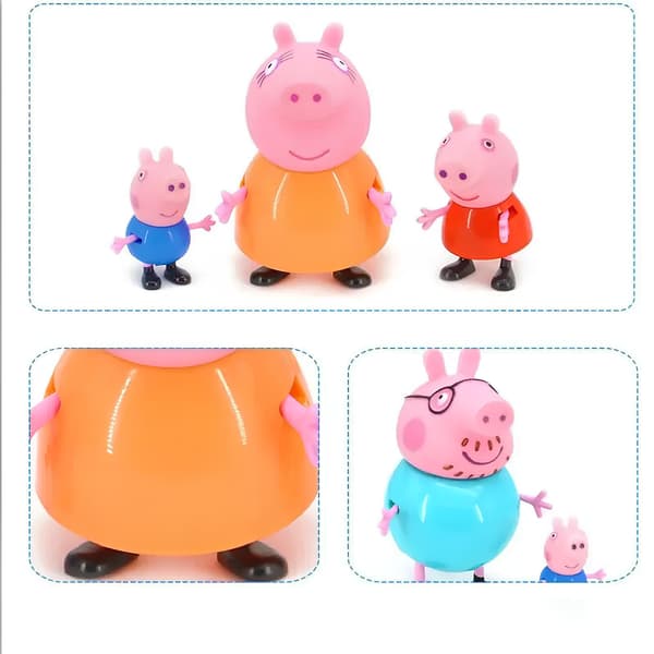 Set med 4 Peppa-figurer