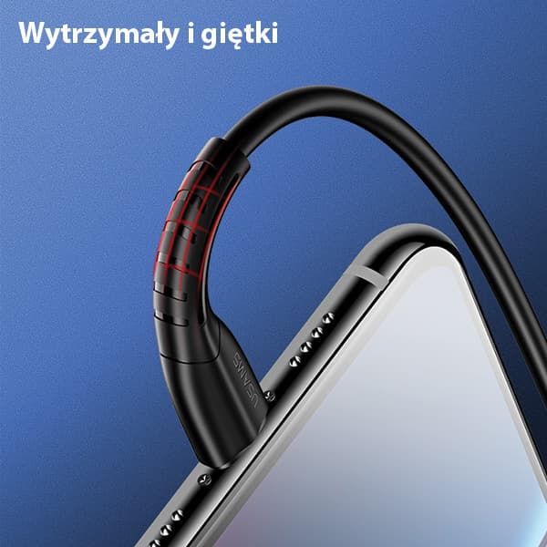 USAMS U35 USB-A til microUSB 2A hurtigopladerkabel 1m sort
