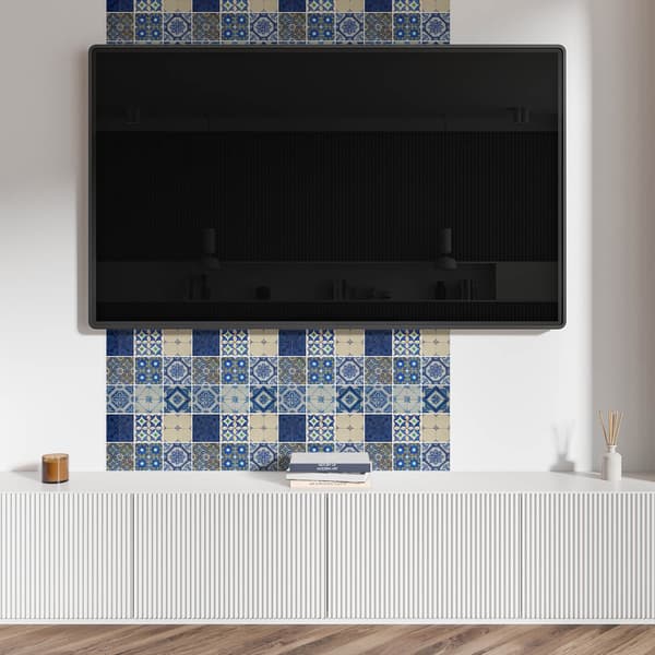 Trykt vinylpanel, klar til montering, 100x50 cm mosaikflisemønster