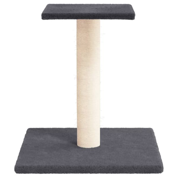 vidaXL kradsetræ til katte med platform, mørkegrå, 38 cm