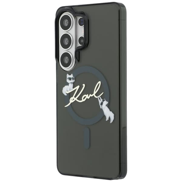 Karl Lagerfeld IML KC Script MagSafe-etui til Samsung Galaxy S26 Ultra, sort