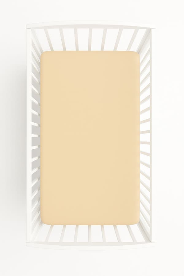 Bomullslakan för spjälsäng 120x60 cm - beige