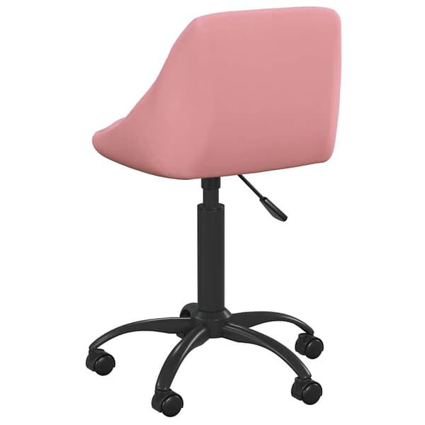 vidaXL Matstol, Rosa, Klädd i Sammet