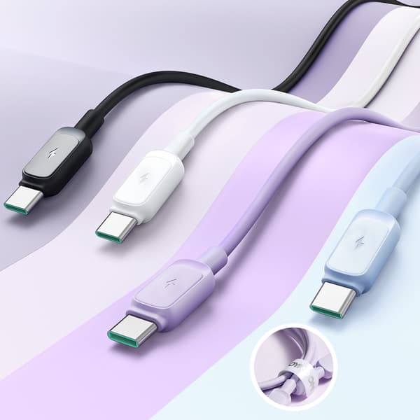 USB-kabel - USB-C 3A 1,2m svart