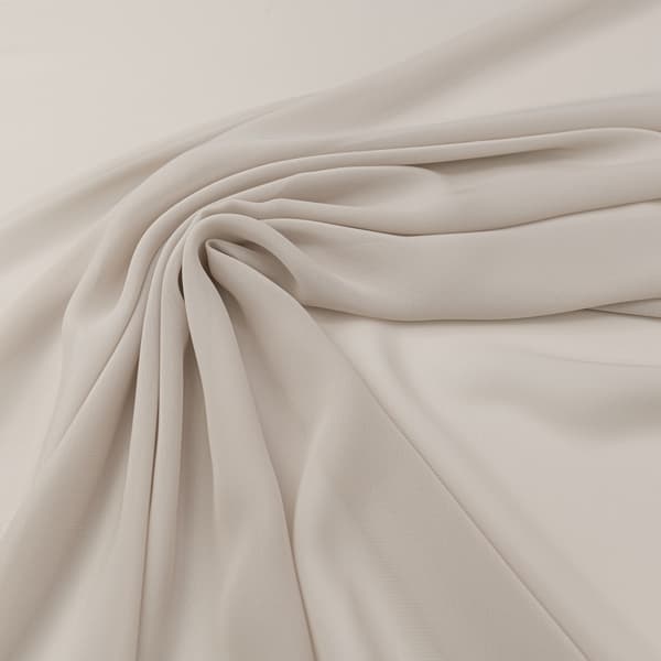 Beige sifonkimateriaali