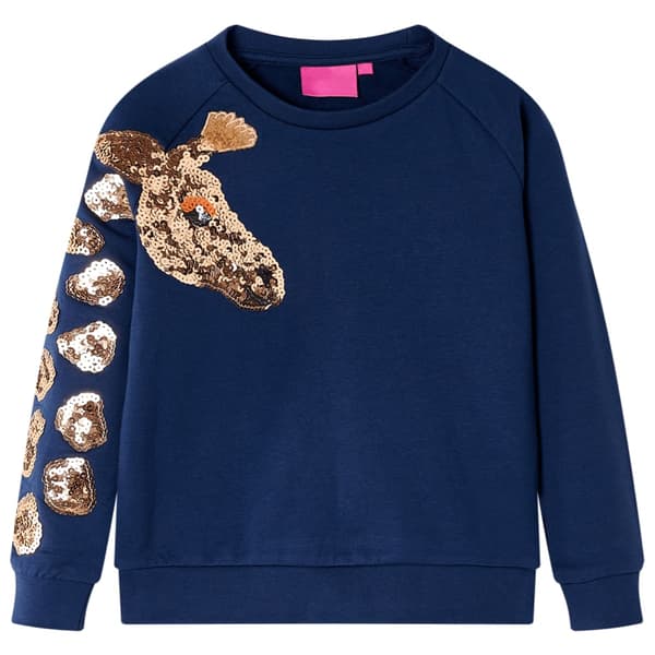 Børnesweatshirt, marineblå, 116