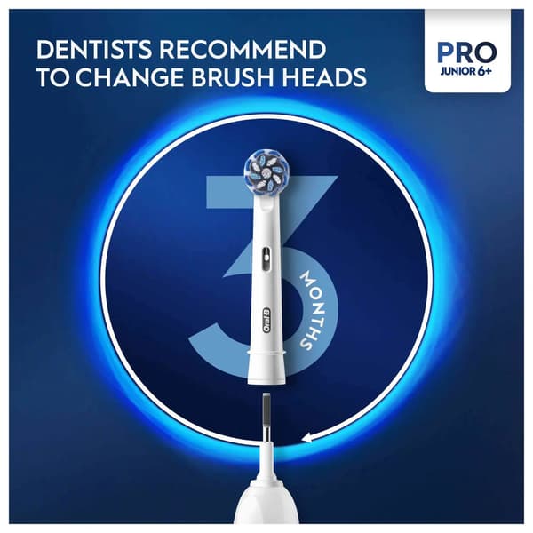 Oral-b Braun Pro Junior Grøn Eltandbørste til Børn