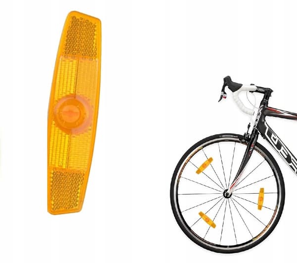 Orange cykelrefleks 113 mm orange cykelrefleks 1 stk.