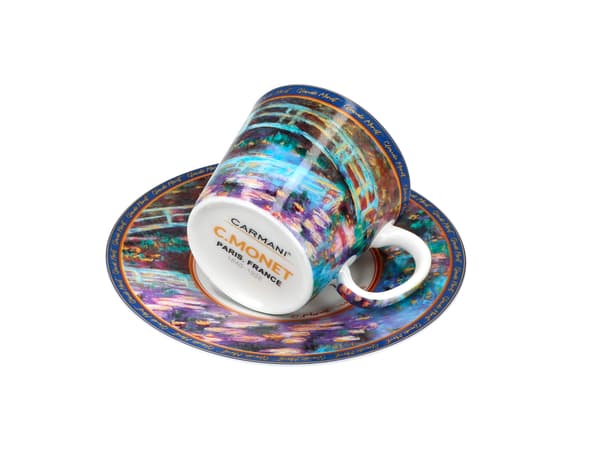 Carmani, 90ml espressokopp - Monet/Bron över näckrosdammen