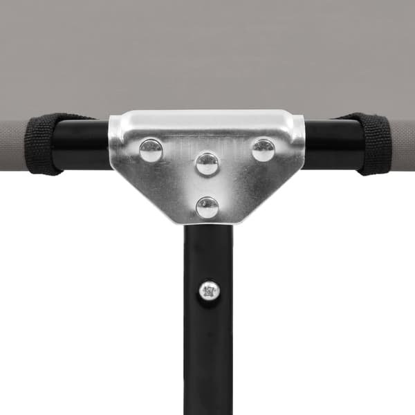 vidaXL foldbar liggestol grå stål
