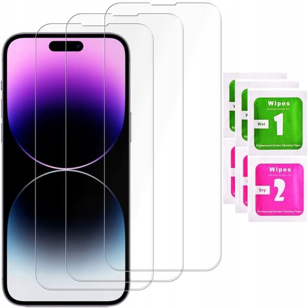 3x Härdat glas för Apple iPhone 14 Pro Max | Glas | 3-pack