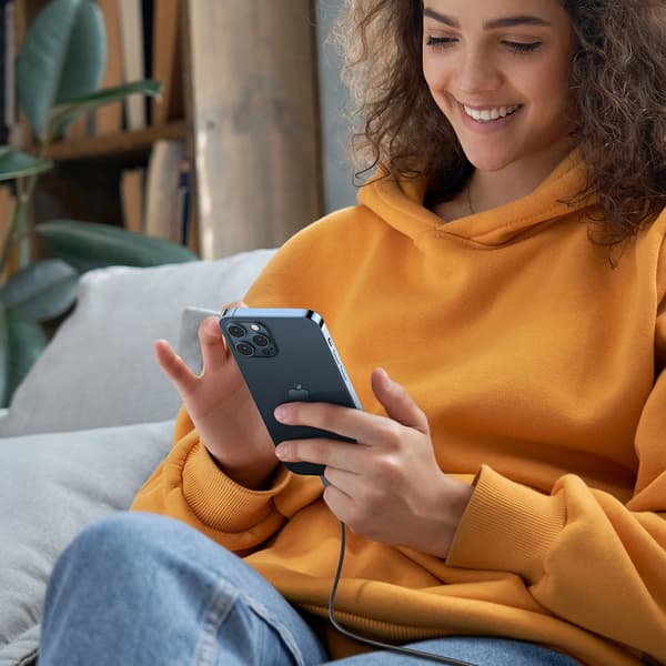 iPhone Lightning-kabel - USB-C 2.0 MFi 1m - Grå