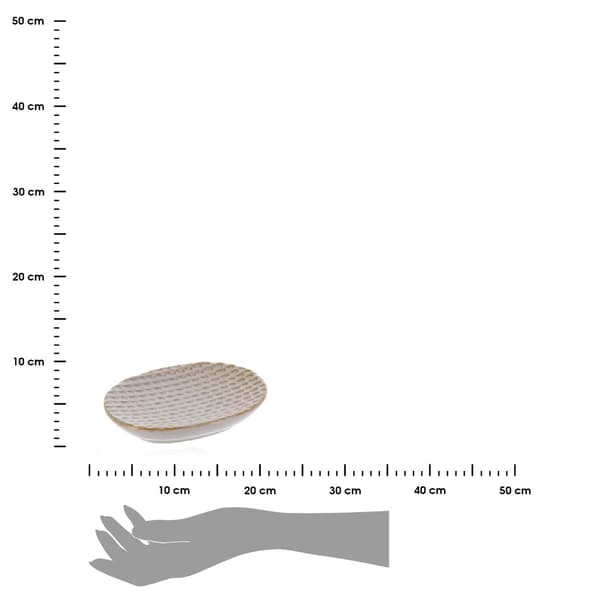 Nolan keramisk sæbeskål beige