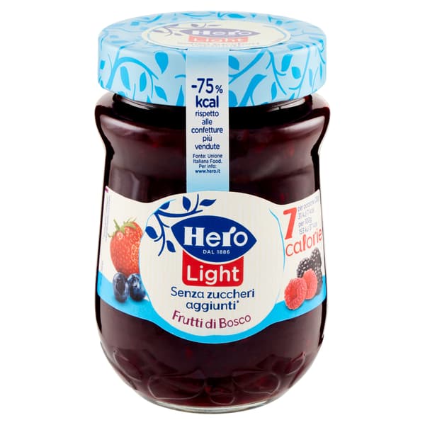 Sockerfri skogsbärsmarmelad 280g - Hero light