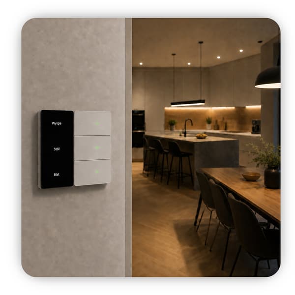 Vit Zigbee Tuya trippel väggströmbrytare med display