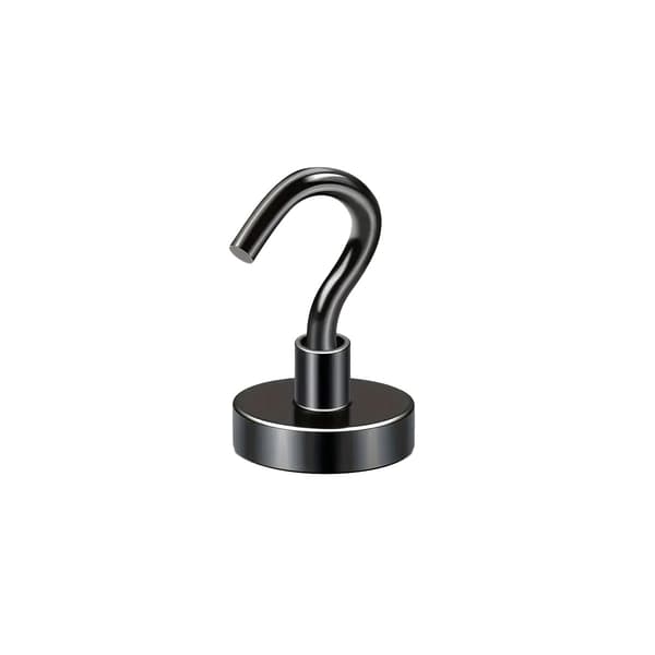 Hunter magnetisk krogholder 12x5mm stærk sort 5 kg bæreevne