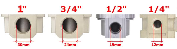 YQFR4000-04 1/2" 40um LUFTFILTER + REDUCERARE