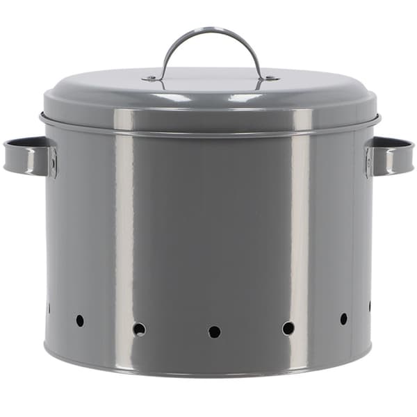 Vintage grå potatisbehållare 6 L