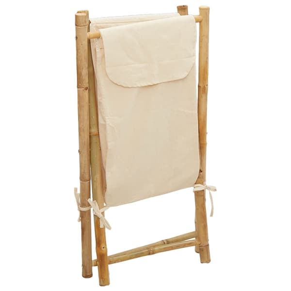 vidaXL Pyykkikori kermanvärinen 41,5x36x63,5 cm bambu