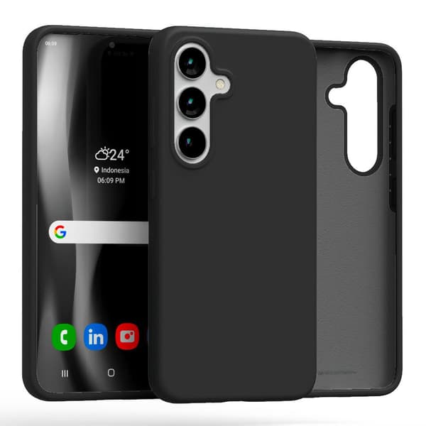 Mercury Silikone Etui til Galaxy S25, Sort