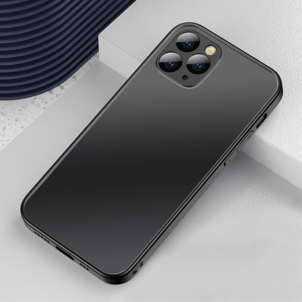 Mat cover til iPhone 11 Pro Max, sort