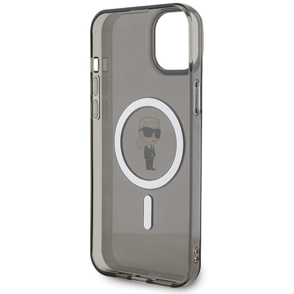 Karl Lagerfeld IML Ikonik MagSafe-etui til iPhone 15 Plus, sort