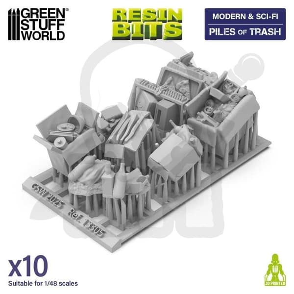 GSTU528052 3D-printede moderne og sci-fi-bunker af tra
