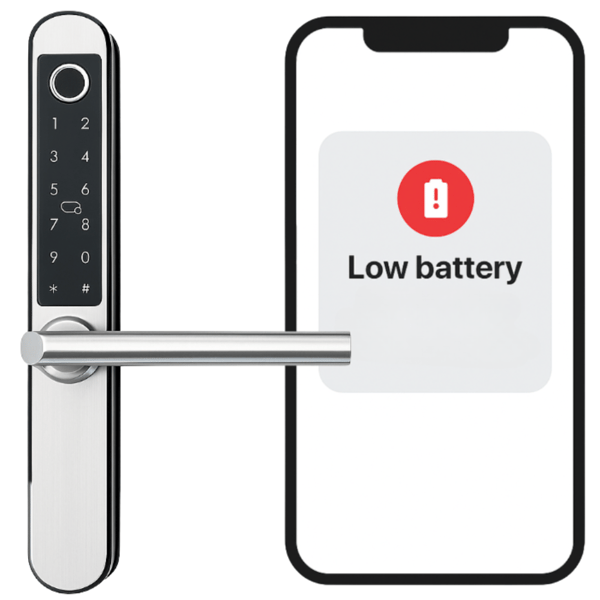 Elektroniskt låshandtag A211F 50/72 TTLock Silver