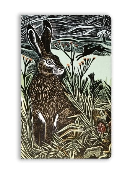 Notesbog B6 BR linje Hare i græsset Angela Harding