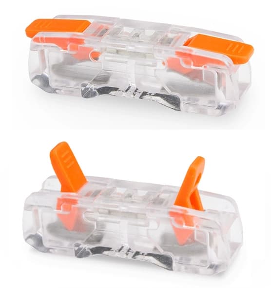 Snabbkoppling Genomgångskoppling 450V 24A 2x 0,2-2,5 mm Transparent