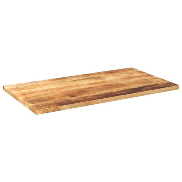 vidaXL bordplade 100x50x3,8 cm rektangulær ru mangotræ