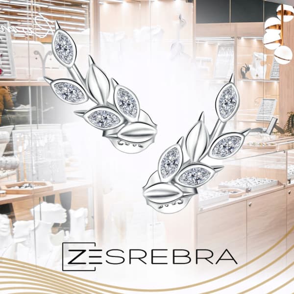 Silver boho kvistörhängen S925 zirkoner
