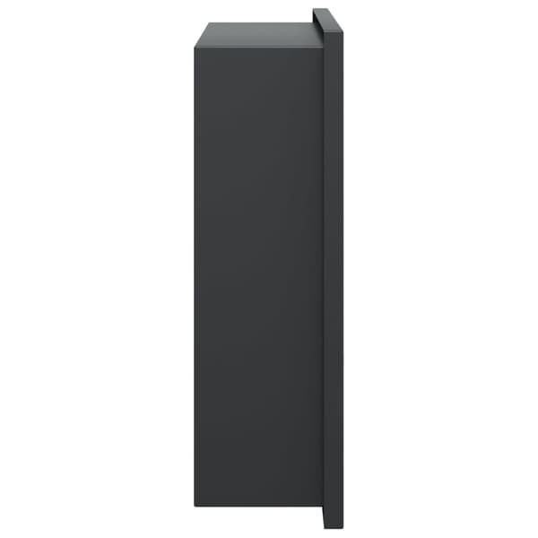 vidaXL brusekabine mat sort 32x32x9 cm rustfrit stål