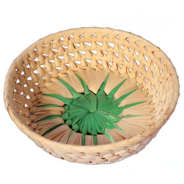 Rund brödkorg 20 cm grön