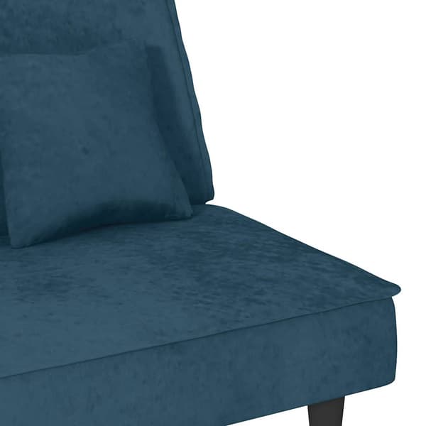 vidaXL sovesofa blå fløjl