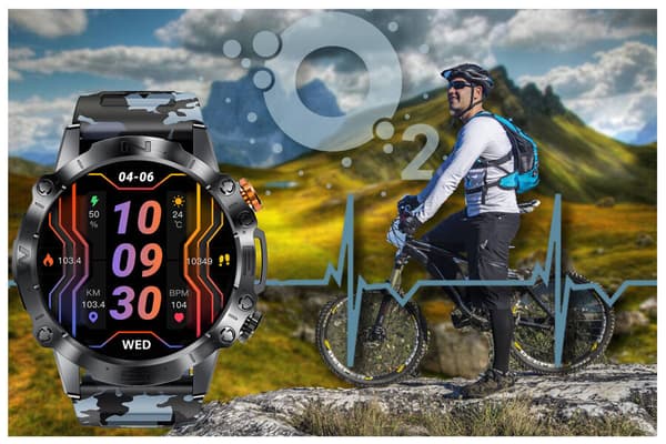 Älykello miesten GRAVITY GT20-5 - AMOLED, lisäremmi (sg024e)