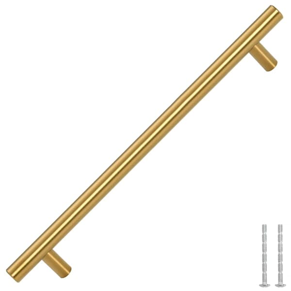vidaXL skabsgreb, 5 stk., guld, 192 mm, rustfrit stål