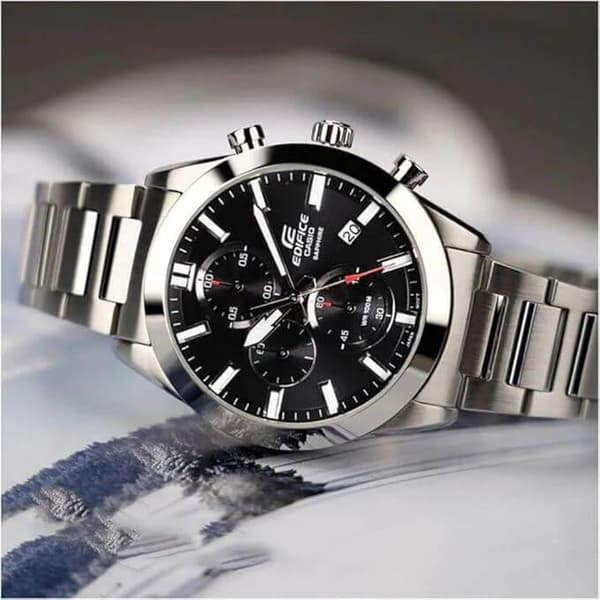 Herreur Casio EDIFICE Chronograph EFB-710D-1A med boks