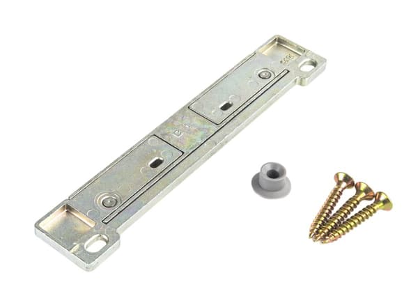 Balkonglås med stift, rörlig stolpe + 3 skruvar