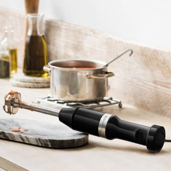 Stavblender med tilbehør 5KHBV83 KitchenAid Farve: Blank sort